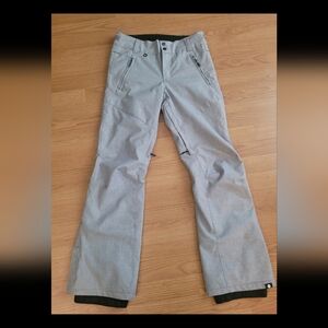 Roxy Women's Light Gray Snowpants Pants Adventure Sporty